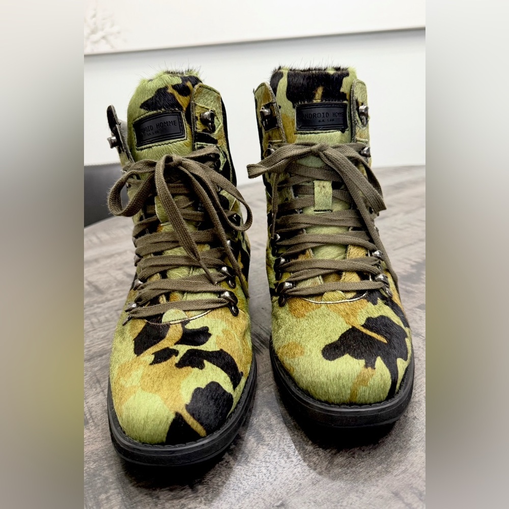 Android Homme Men's CAMO Print Hide Boots/limited edition